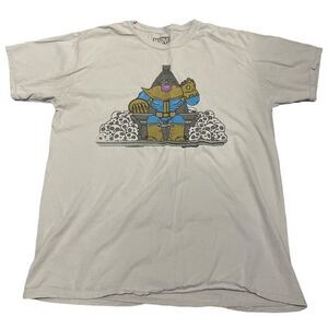 Vintage Oversized Marvel Thanos Graphic Print Tee